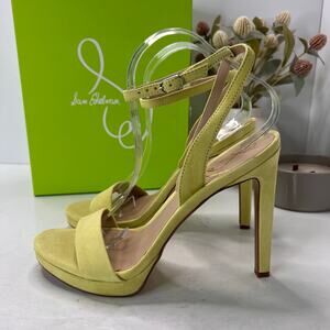 Sam Edelman Jade Suede Ankle Strap Heels Kiwi Women 10M Tried on